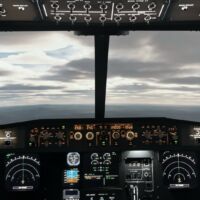 Kokpit dopravního letadla AIRBUS A320