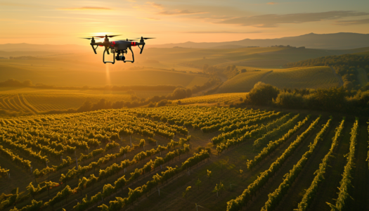 DJI Phantom Multispectral Dron DJI Phantom Multispectral nad vinicí